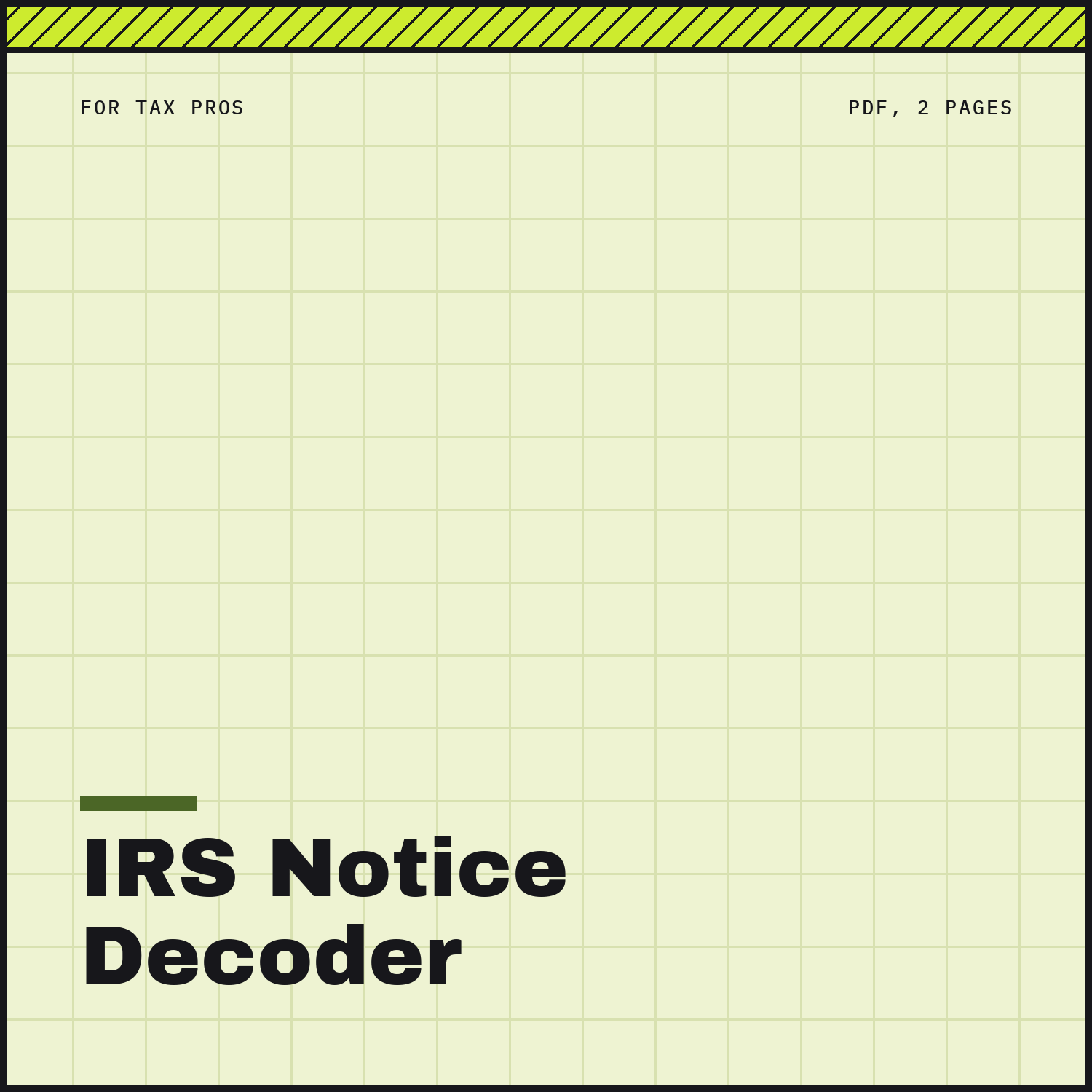 IRS Notice Decoder