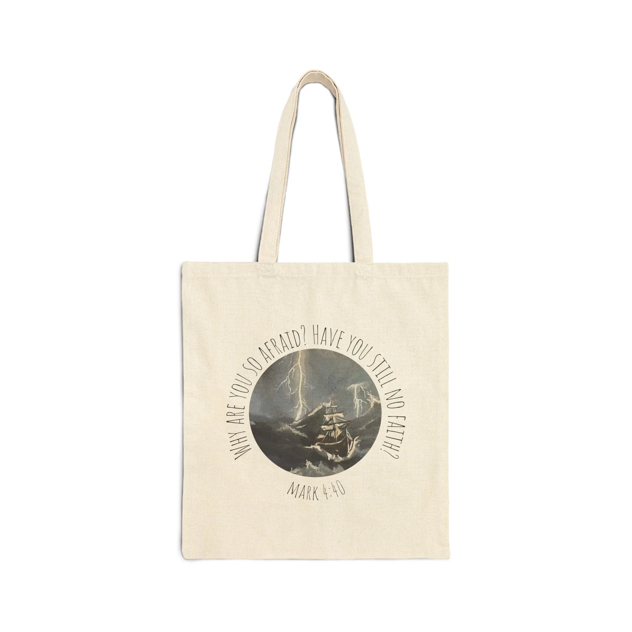 Jesus Calms The Storm Tote Bag | The Lion of Judah collection