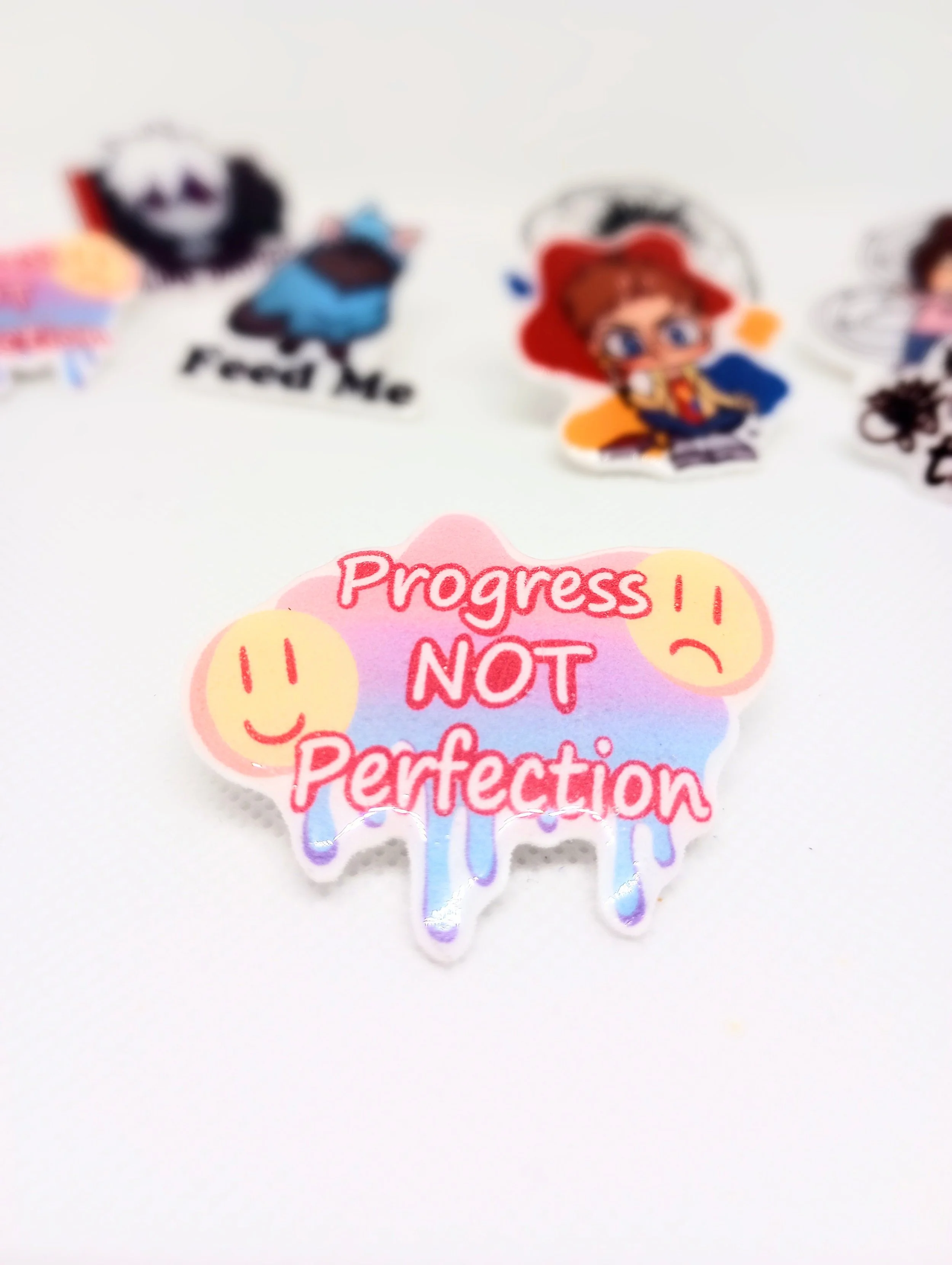 Progress not Perfection Pin