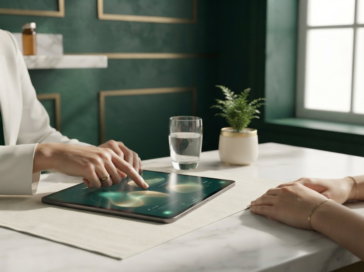 Provider reviewing results with a patient