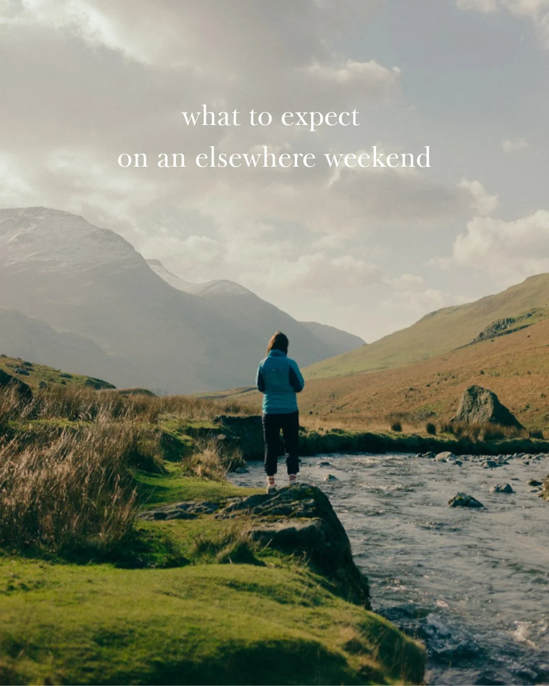 What to expect on an Elsewhere weekend.⁠
⁠
Remarkable houses. Beautiful routes. Exceptional food. Small groups.⁠
⁠
Elsewhere exists to create space &mdash; to move, to slow down, and to reconnect with nature, with others and with ourselves.⁠
⁠