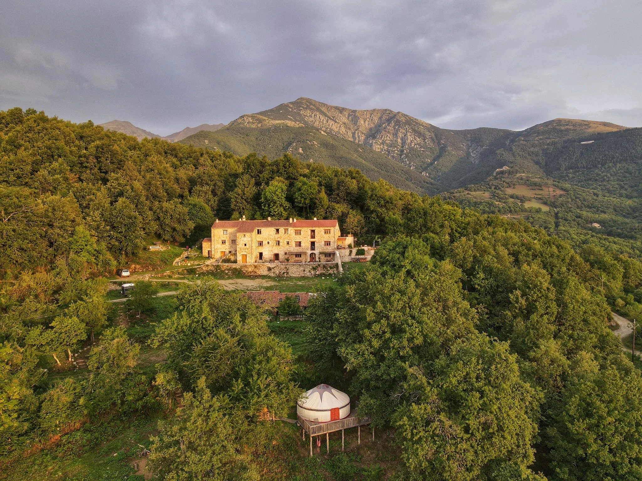 Catalan Farmhouse set in the forest below Canigou