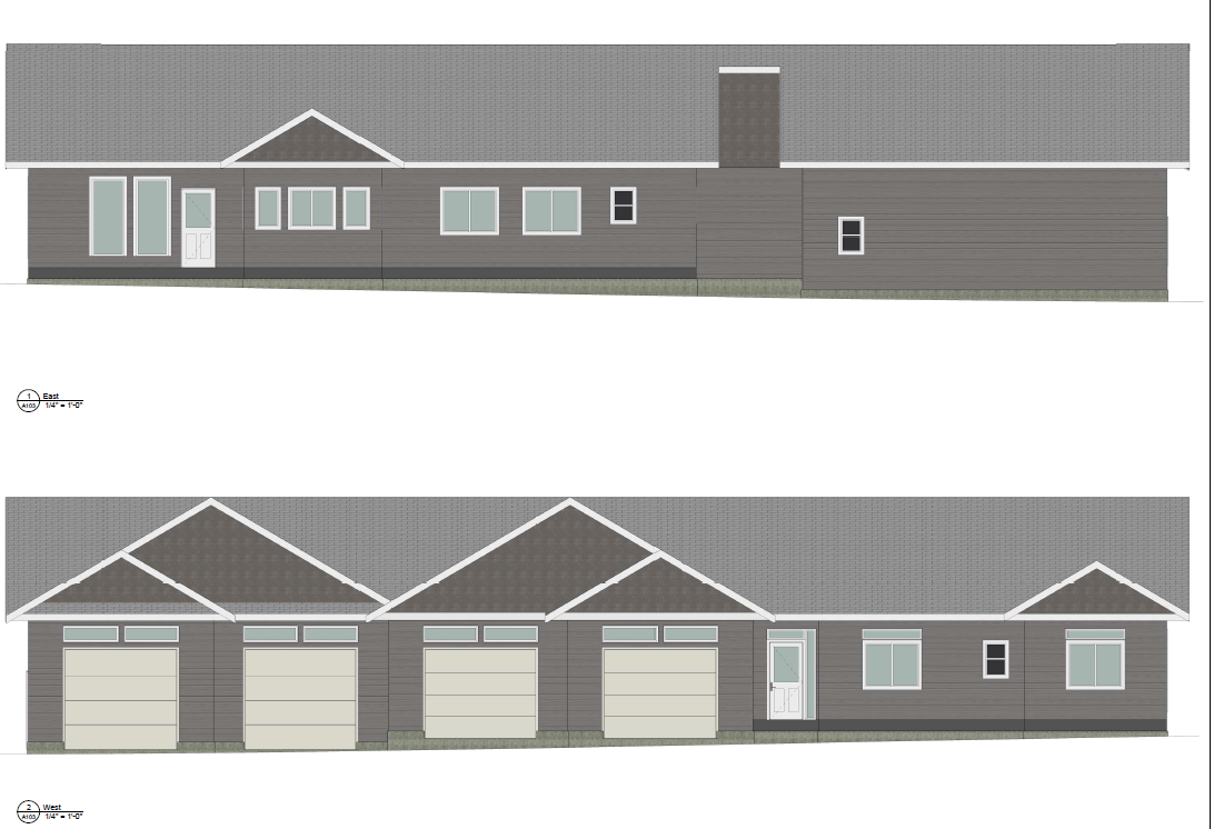 East & West Elevations