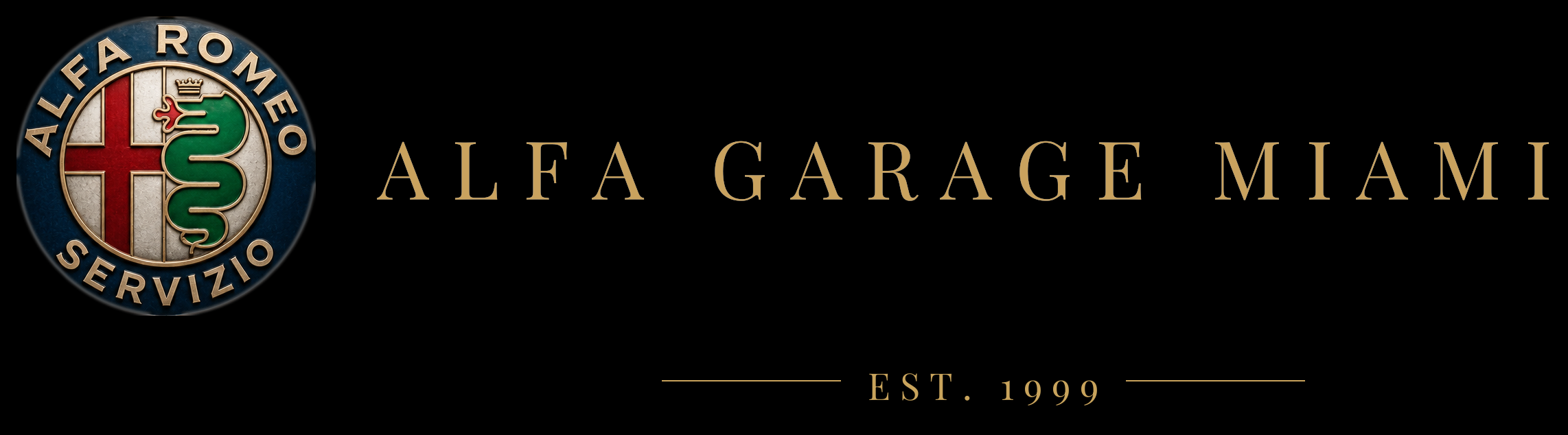 Alfa Garage Miami logo, Est. 1999