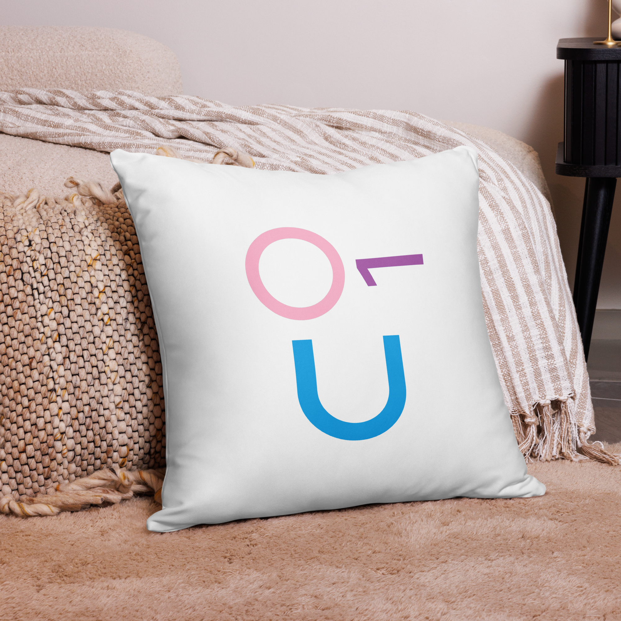 O 1 U Wink Pastel Art Series Pillow 2026 By BoSsSwAmEe