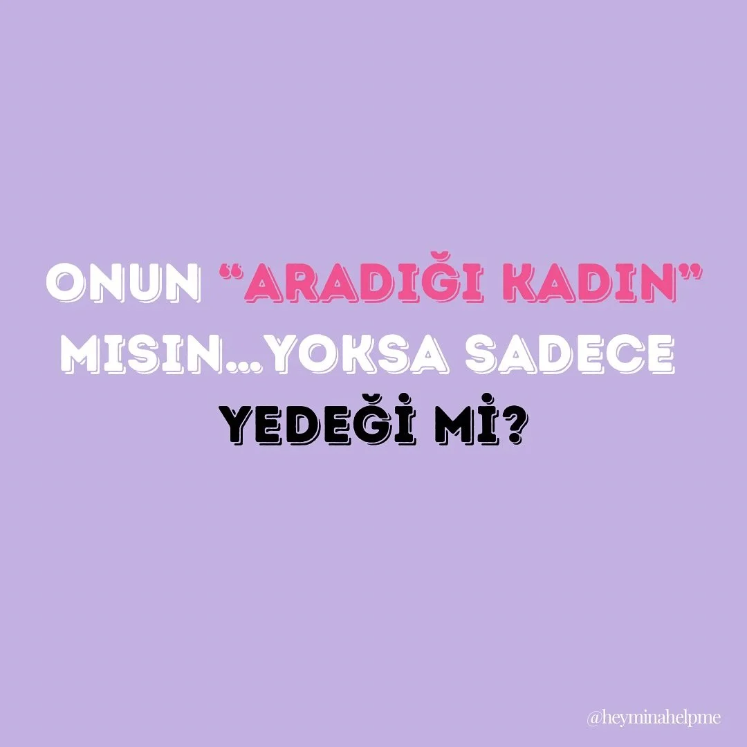 Yedek olmak kaderin değil; yanlış erkeğin stratejisidir.

Bu postu kaydet ileride &lsquo;netlik&rsquo; aradığında kendine hatırlatırsın.

Daha fazla ilişki ger&ccedil;eği i&ccedil;in takip et @HeyMinaHelpMe 💋