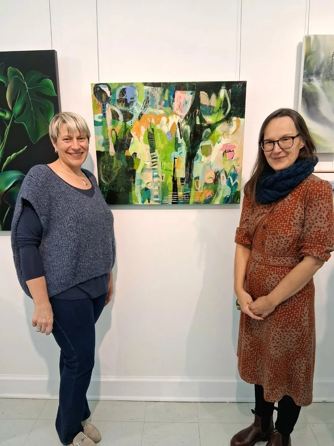 C'&eacute;tait le vernissage de l'exposition annuelle des membres Bor&eacute;art ce soir. 
Merci &acirc; Mme Catherine Baudin qui a eu un coup de coeur pour mon oeuvre &quot;Clair -obscur au jardin&quot;. 
Merci &agrave; toute l'organisation et aux b