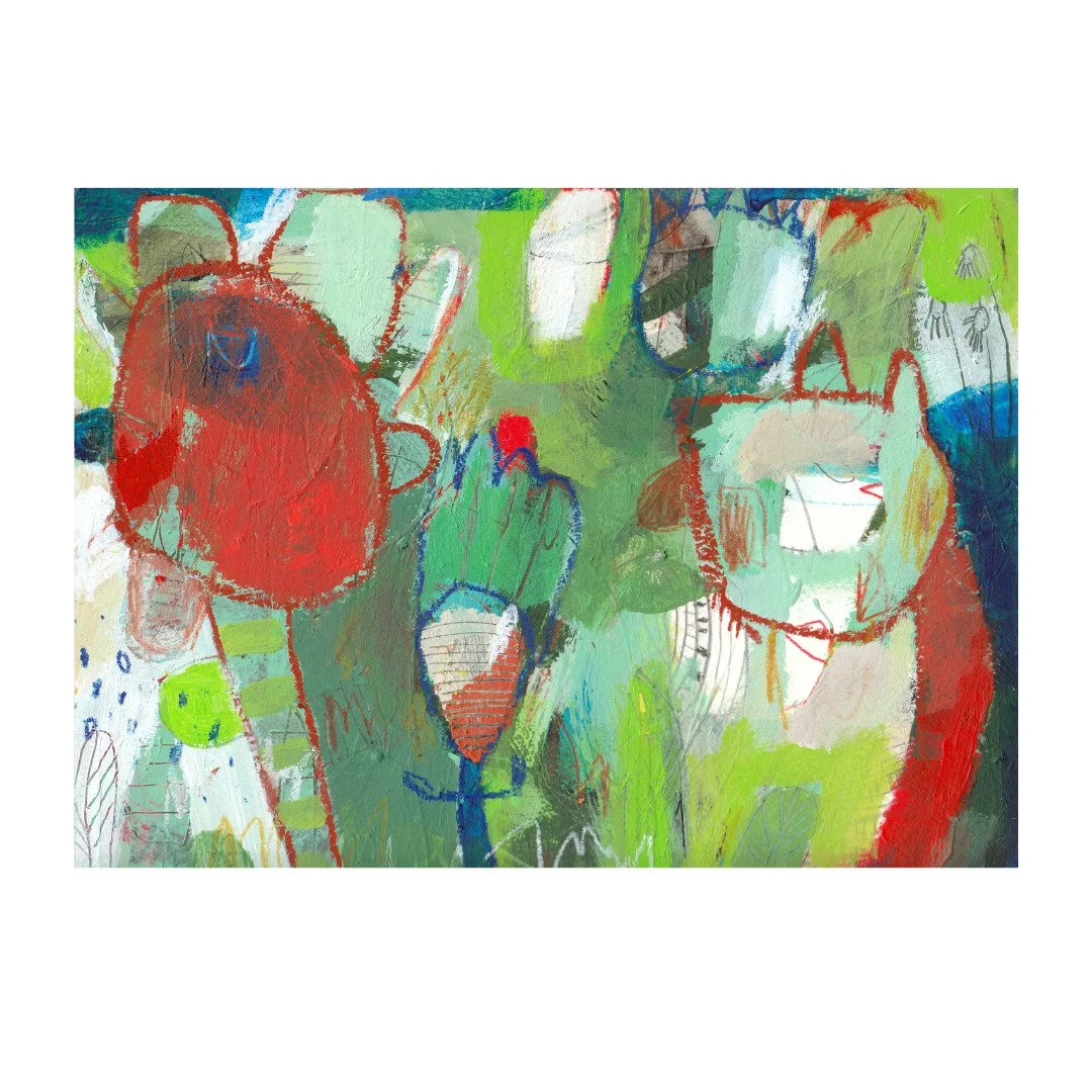 I still garden in the winter.

Well, I've been painting flowers since the end of the gardening season. It's all that is popping up on the canvas. It's a fad!

Flowers and vegetable gardening fills me with joy. Are you a gardening enthousiast like me?