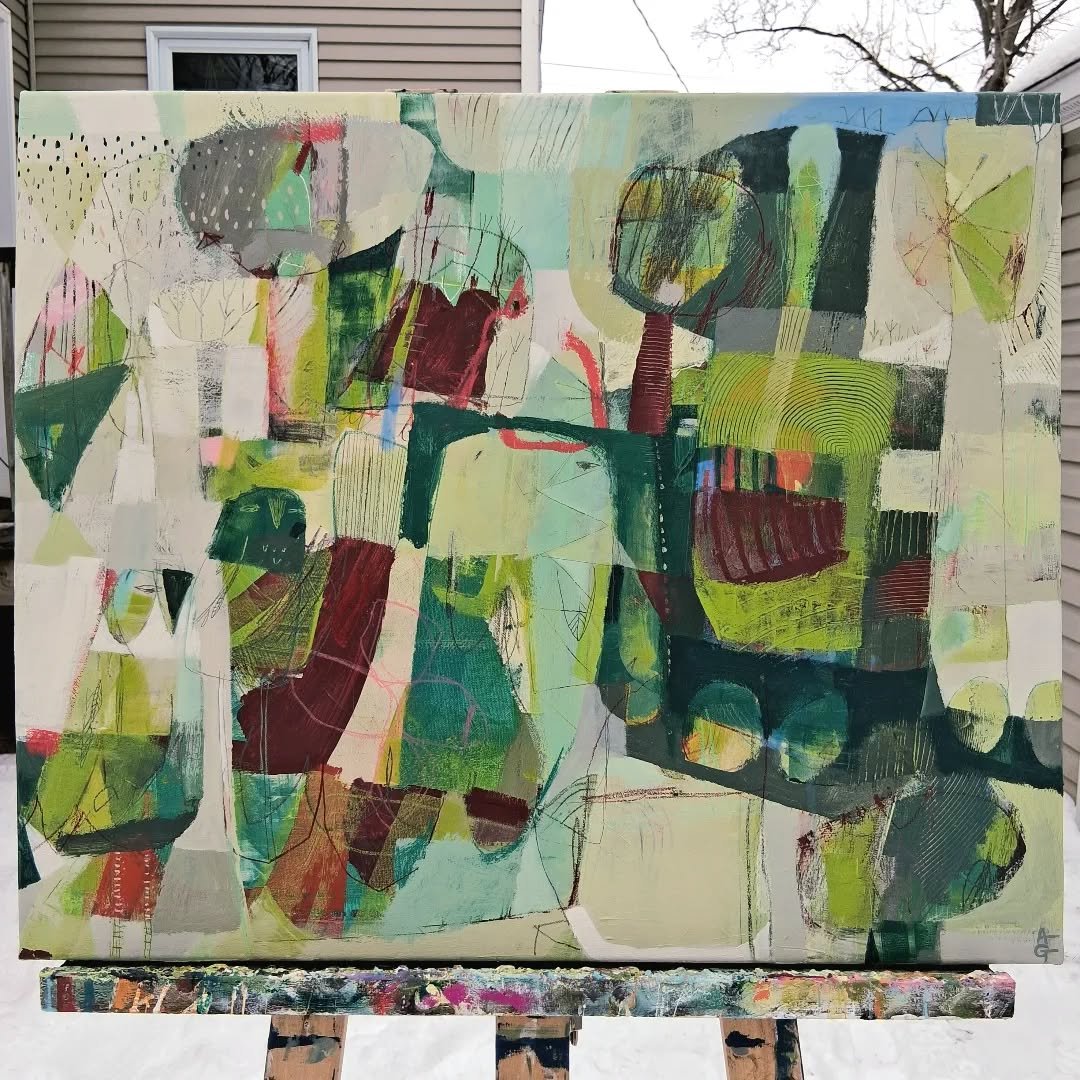 Mon but quand je commence une oeuvre est de cr&eacute;er un tableau que je voudrais acheter si je le voyais.
T's&eacute;, un tableau qui va me faire de la peine de vendre.

Je vais &ecirc;tre triste quand je vais vendre ce 20x24 🙃

Vous pouvez me re