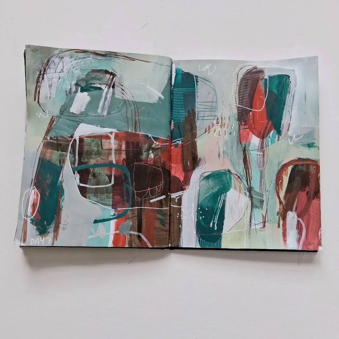 Sketchbook challenge, day 7

&Eacute;tude d'arbres dans mon sketchbook ce matin.

J'ai d&eacute;pass&eacute; les 20 minutes sugg&eacute;r&eacute;es car j'&eacute;tais trop captiv&eacute;e.  Je voulais avoir plusieurs couches et rendre les pages riche