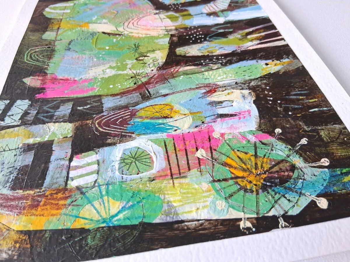 anik gagnon art-electric bloom no4-8x10-mixed media-neon pink-detail005.jpg