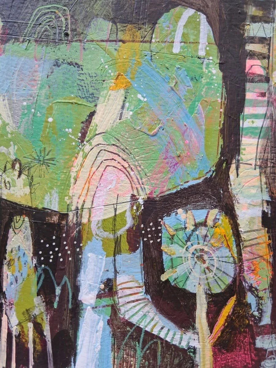 anik gagnon art-electric bloom no4-8x10-mixed media-neon pink-detail003.jpg