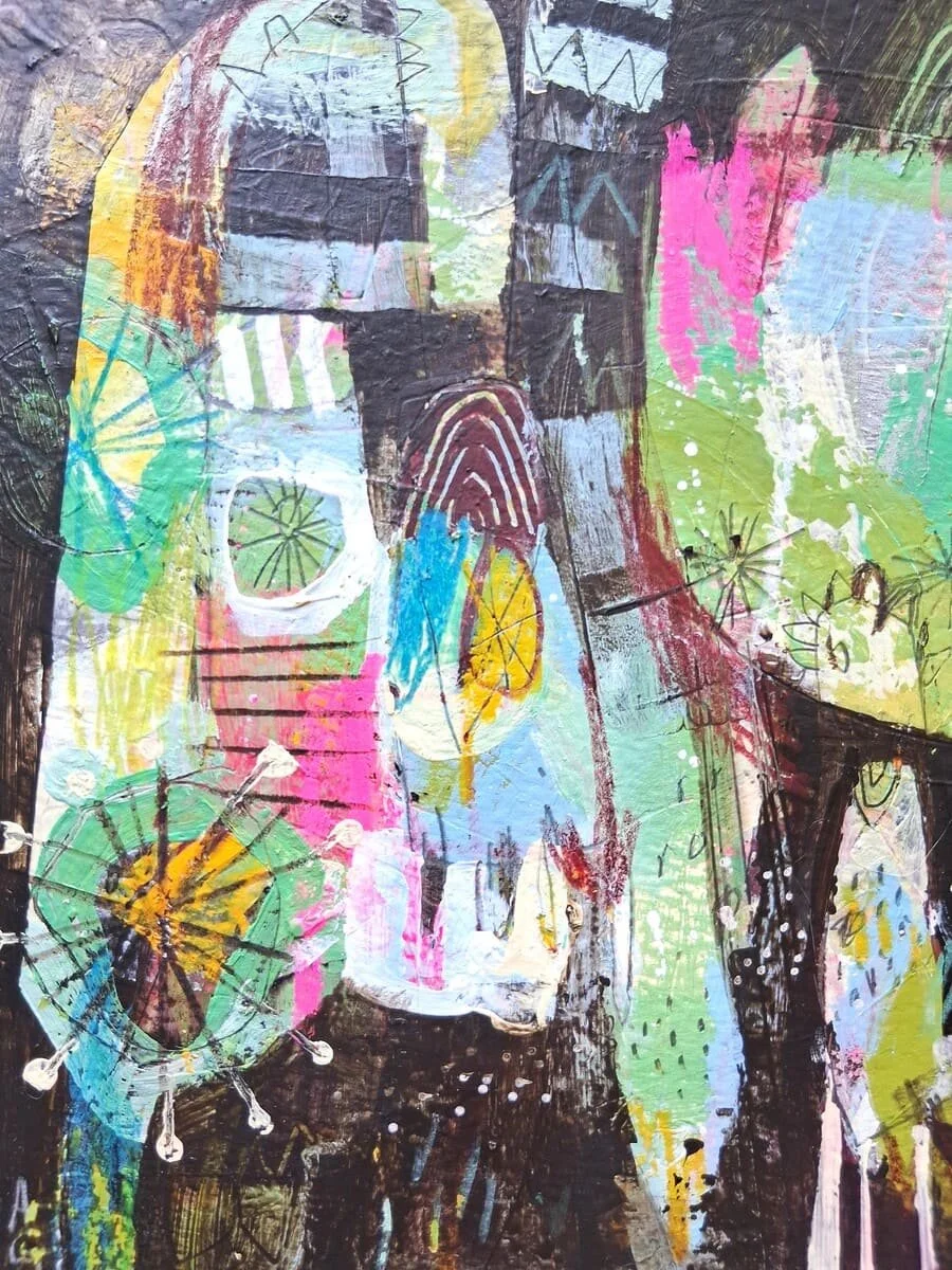 anik gagnon art-electric bloom no4-8x10-mixed media-neon pink-detail002.jpg