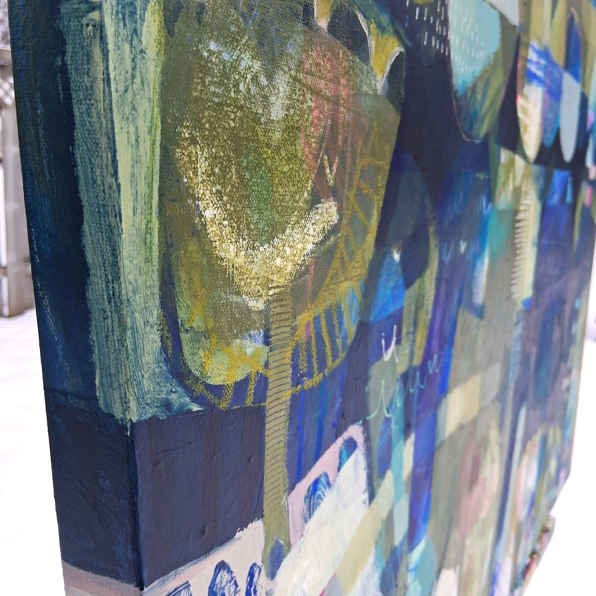 Anik Gagnon Art-Le jardin intime-abstract artwork-navy blue-detail005.jpg