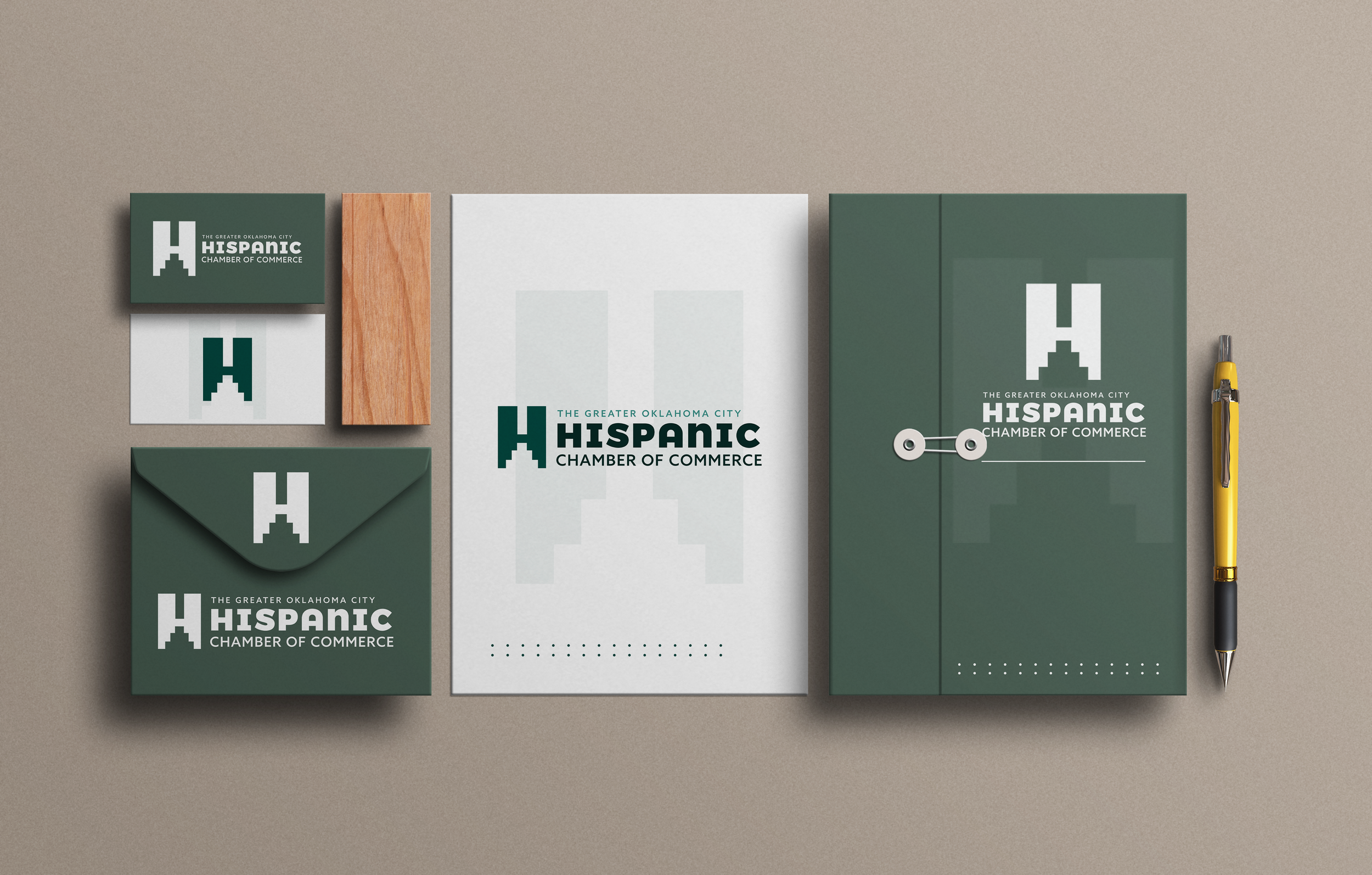 OKC Hispanic Chamber of Commerce Collateral mockup