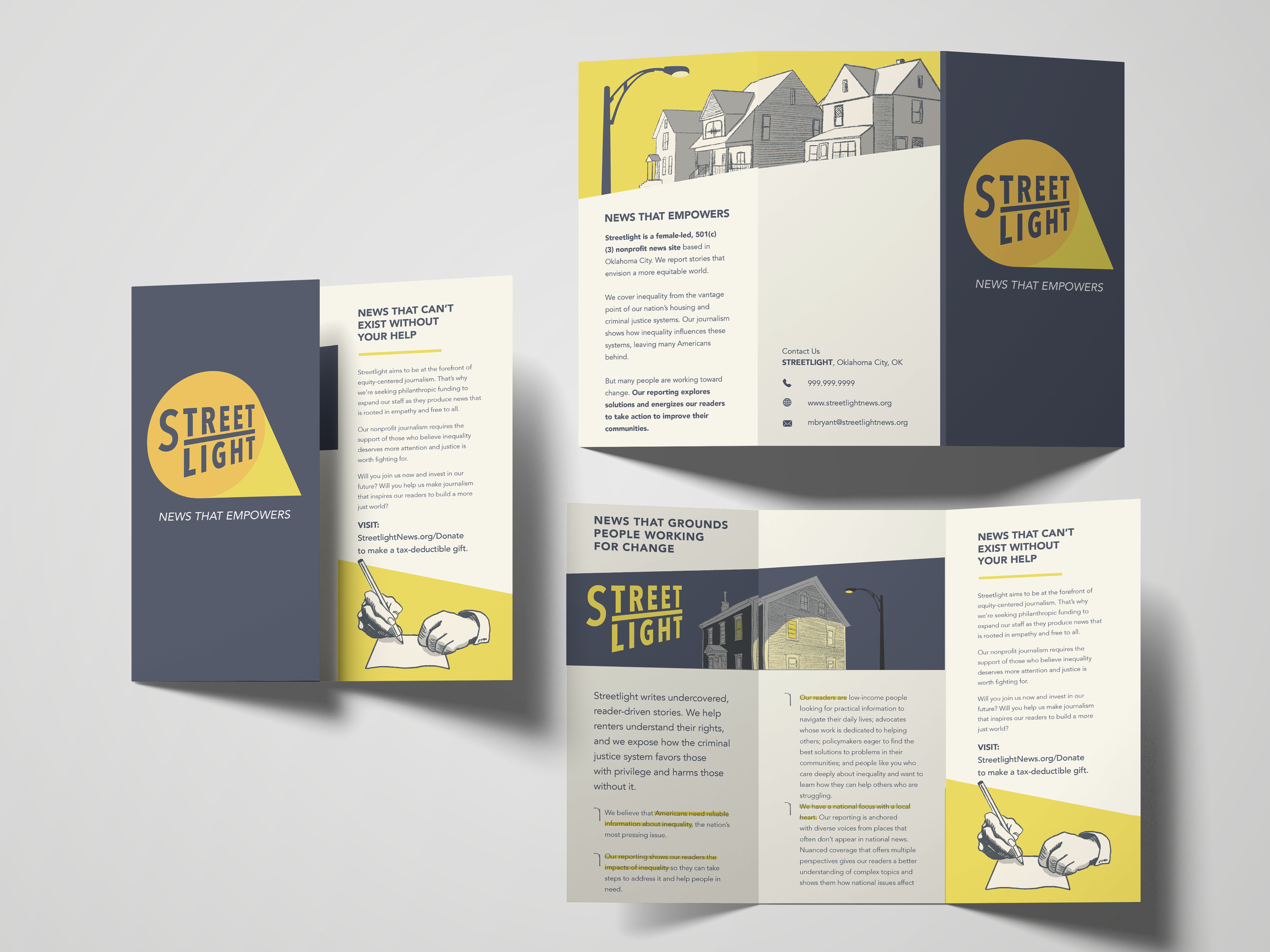 Streetlight Brochure mockup