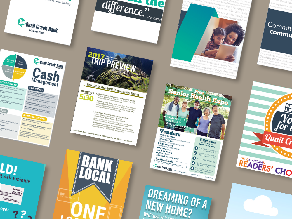 Quail Creek Bank Graphic Design Docs