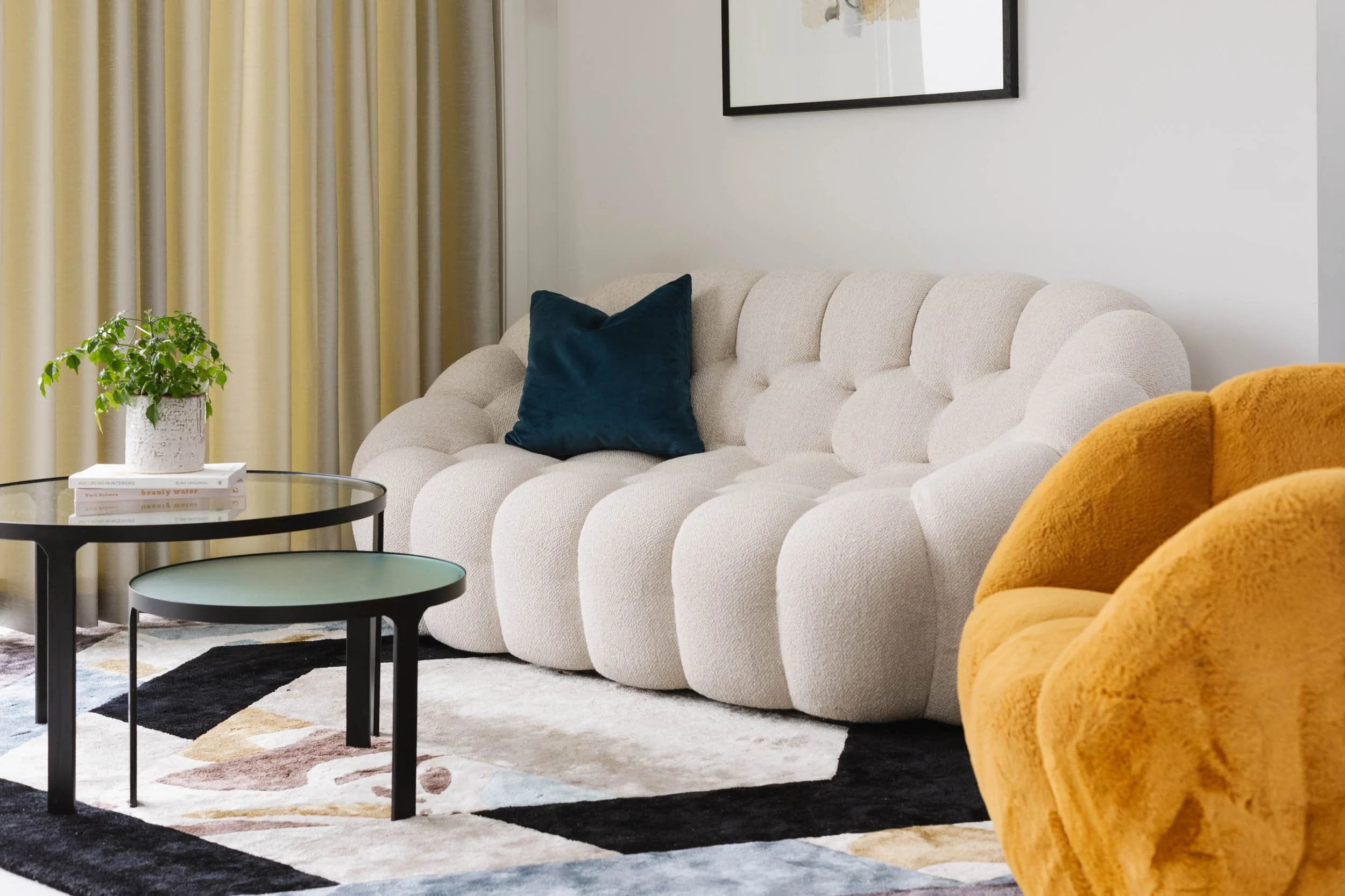 Custom curtains, furniture sourcing