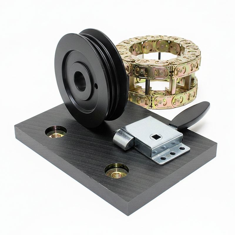 Kit de poleas, cadenas y soportes mecánicos para manlifts en todo Ecuador. Mantenimiento preventivo y reparación de sistemas de elevación telescópica. Venta de repuestos certificados para marcas JLG y Genie - TEZLA RENTS.