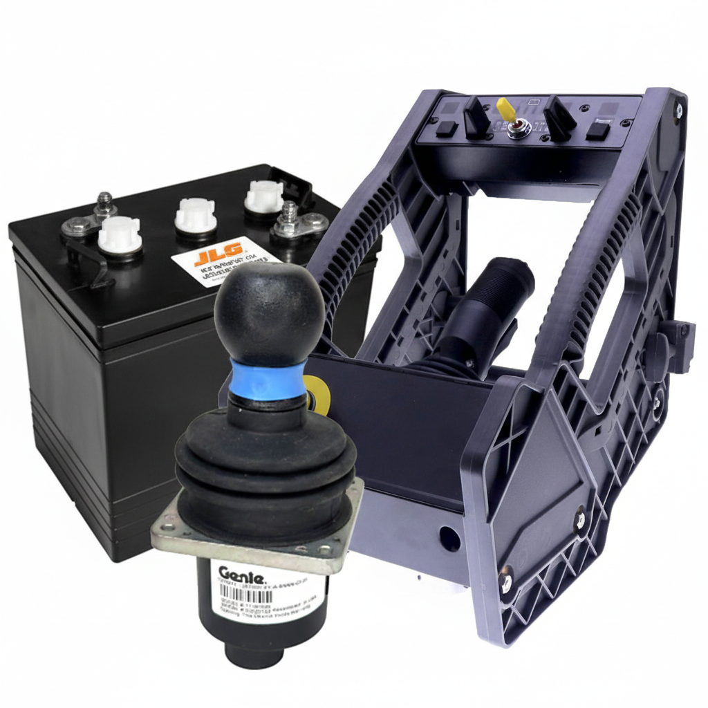 Joystick y módulos de control para manlifts en Ecuador. Venta de repuestos electrónicos originales para marcas JLG, Genie, Skyjack y Haulotte. Reparación técnica de sistemas de mando para plataformas de elevación a nivel nacional - TEZLA RENTS.