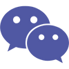 blue wechat icon.