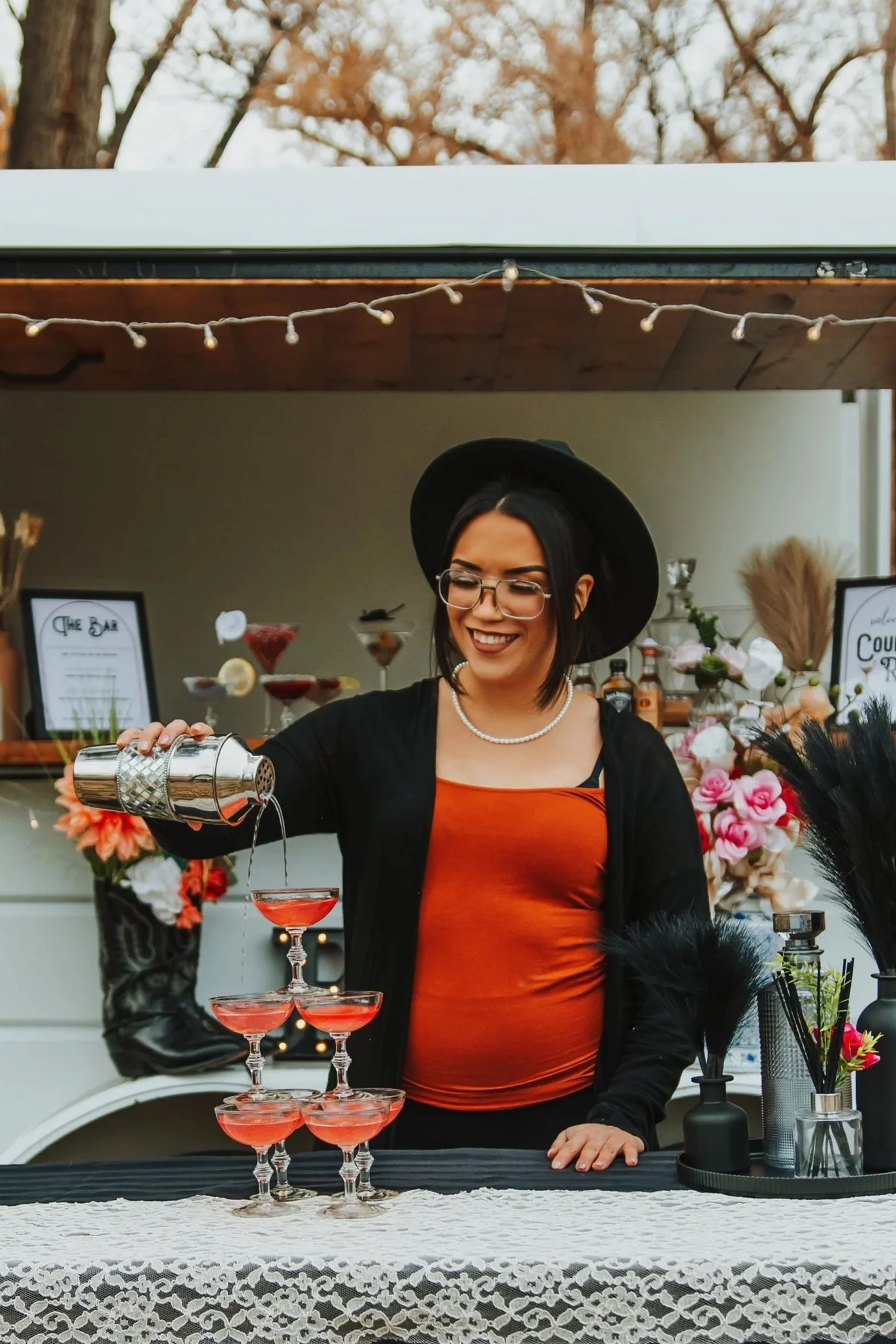 Country Roads and Cocktails bartender