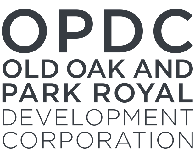 OPDC Old Oak and Park Royal Development Corporation logo in black text on a white background.