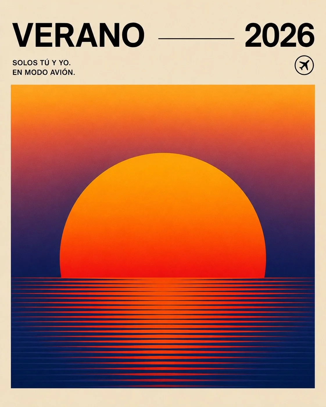 Solos t&uacute; y yo 😎☀️ en modo avi&oacute;n y de #VeranoEspa&ntilde;a26
 &iquest;En d&oacute;nde os veo?