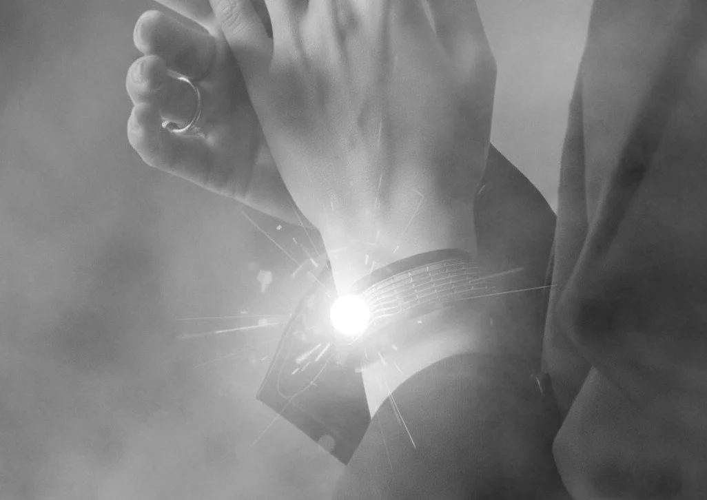 Silver Bracelet with Gem