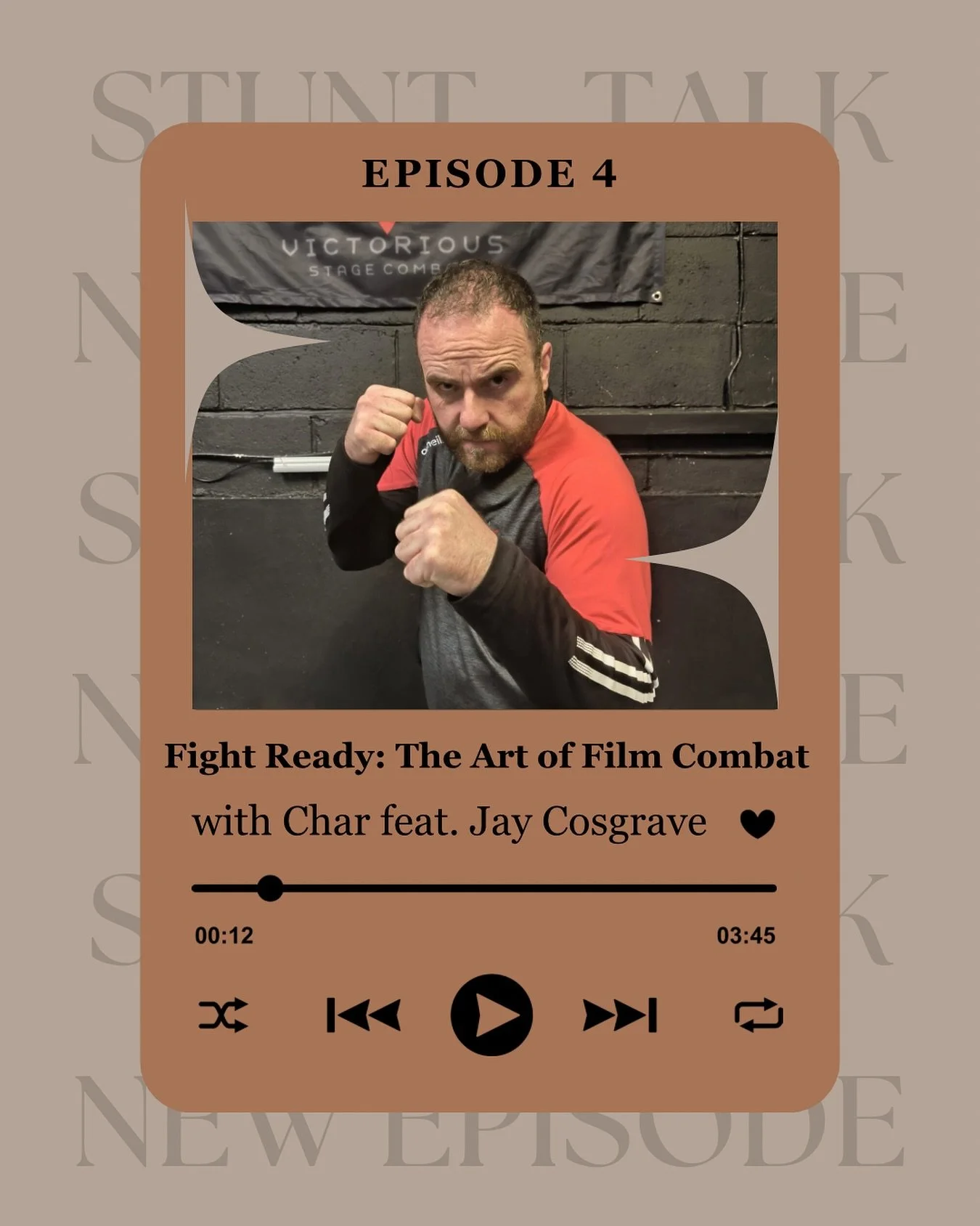 The wait is over! Episode 4 out now! Let&rsquo;s chat training, Careers, and Getting Started in Screen Fighting with Jay Cosgrave

In this action-packed episode of Stunt Talk, we&rsquo;re joined by the incredibly talented Jay Cosgrave as we step into