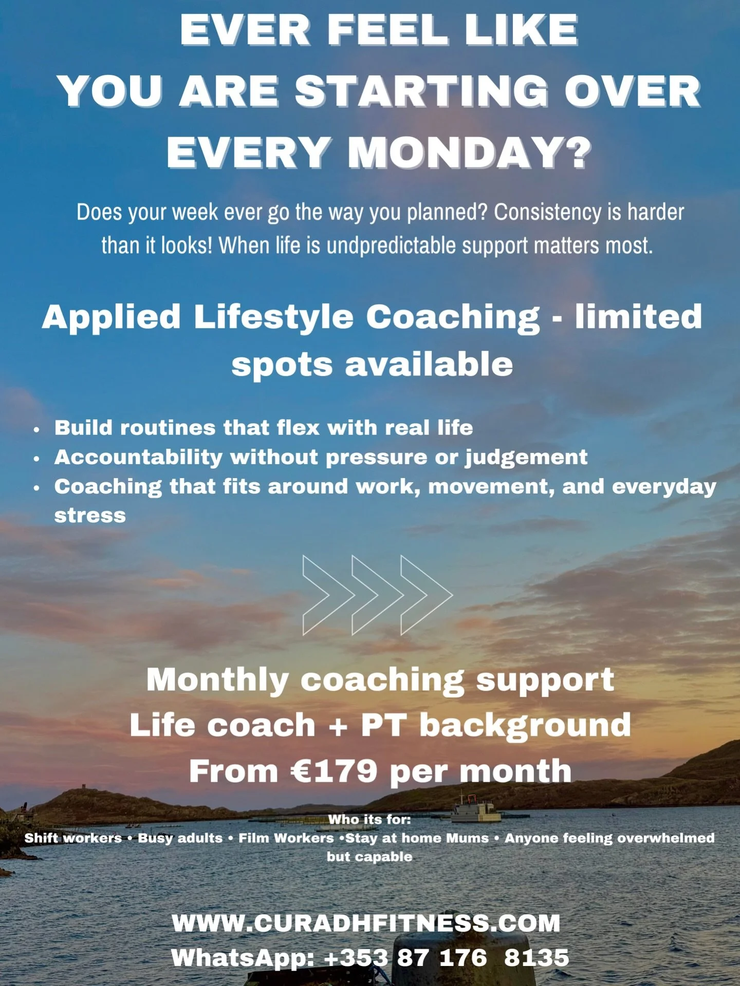 Every Sunday you tell yourself &ldquo;this week will be different.&rdquo;

You&rsquo;ll train.
You&rsquo;ll eat better.
You&rsquo;ll get organised.

Then Monday hits.

Work runs late.
You&rsquo;re exhausted.
Something unexpected happens.
The week goe