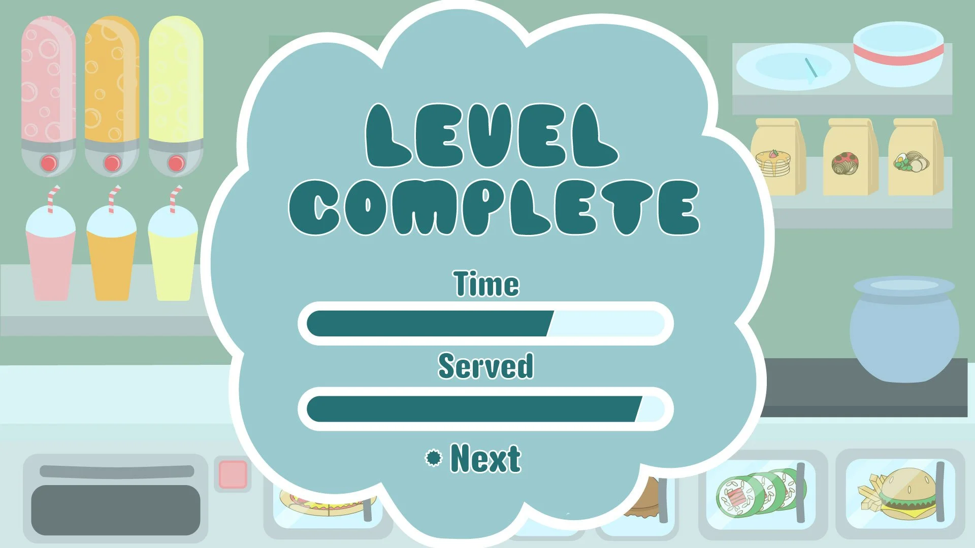 Level Complete Menu