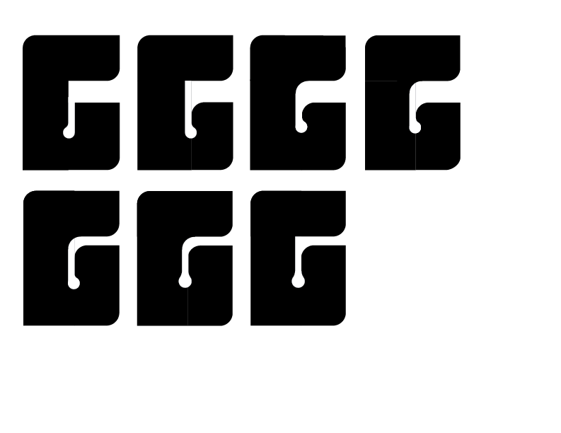 Type trial of letter G.