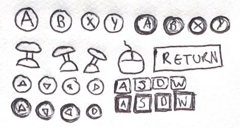 Button animation sketches.