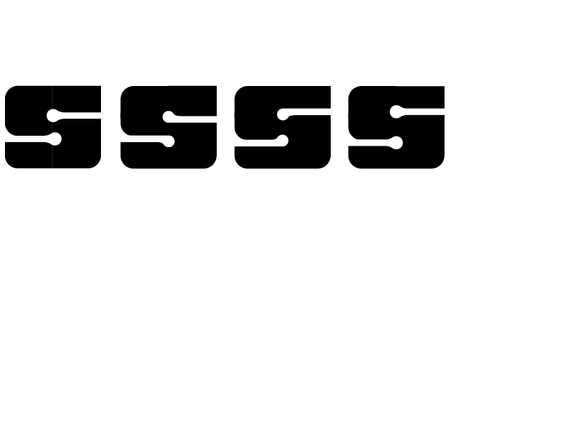 Type trial of letter s.