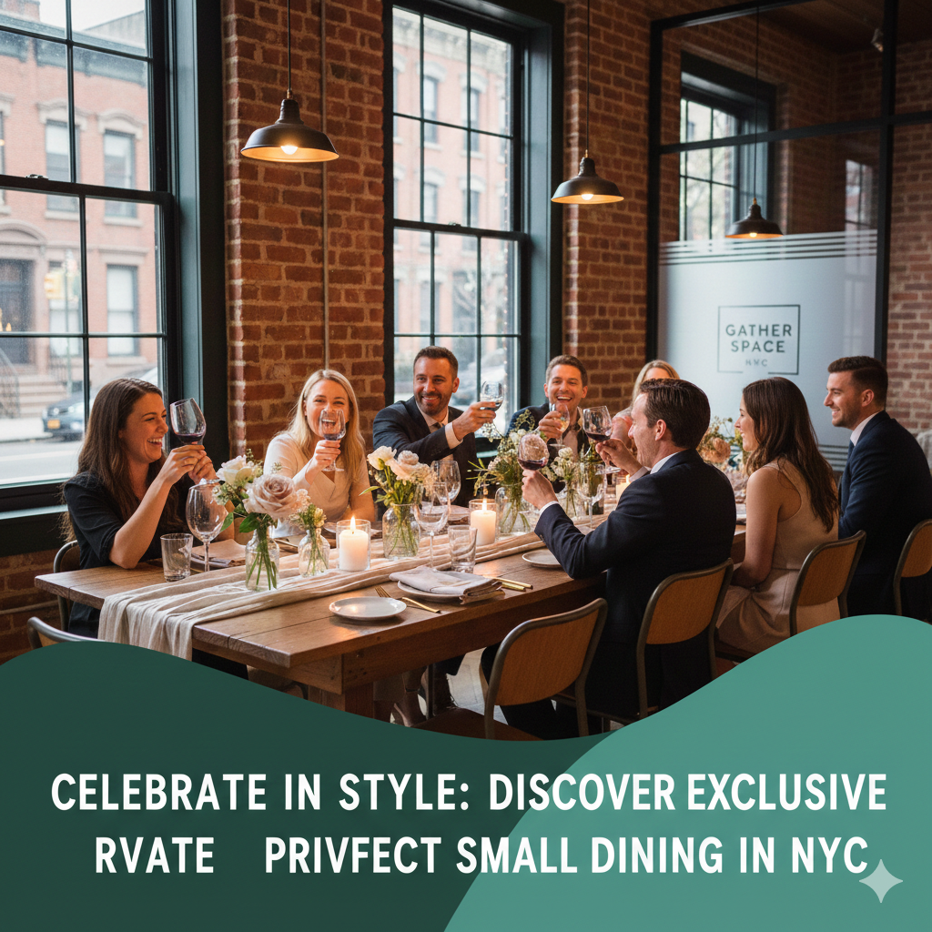 Your Guide to Intimate NYC Gatherings: Finding the Perfect Small Event Space