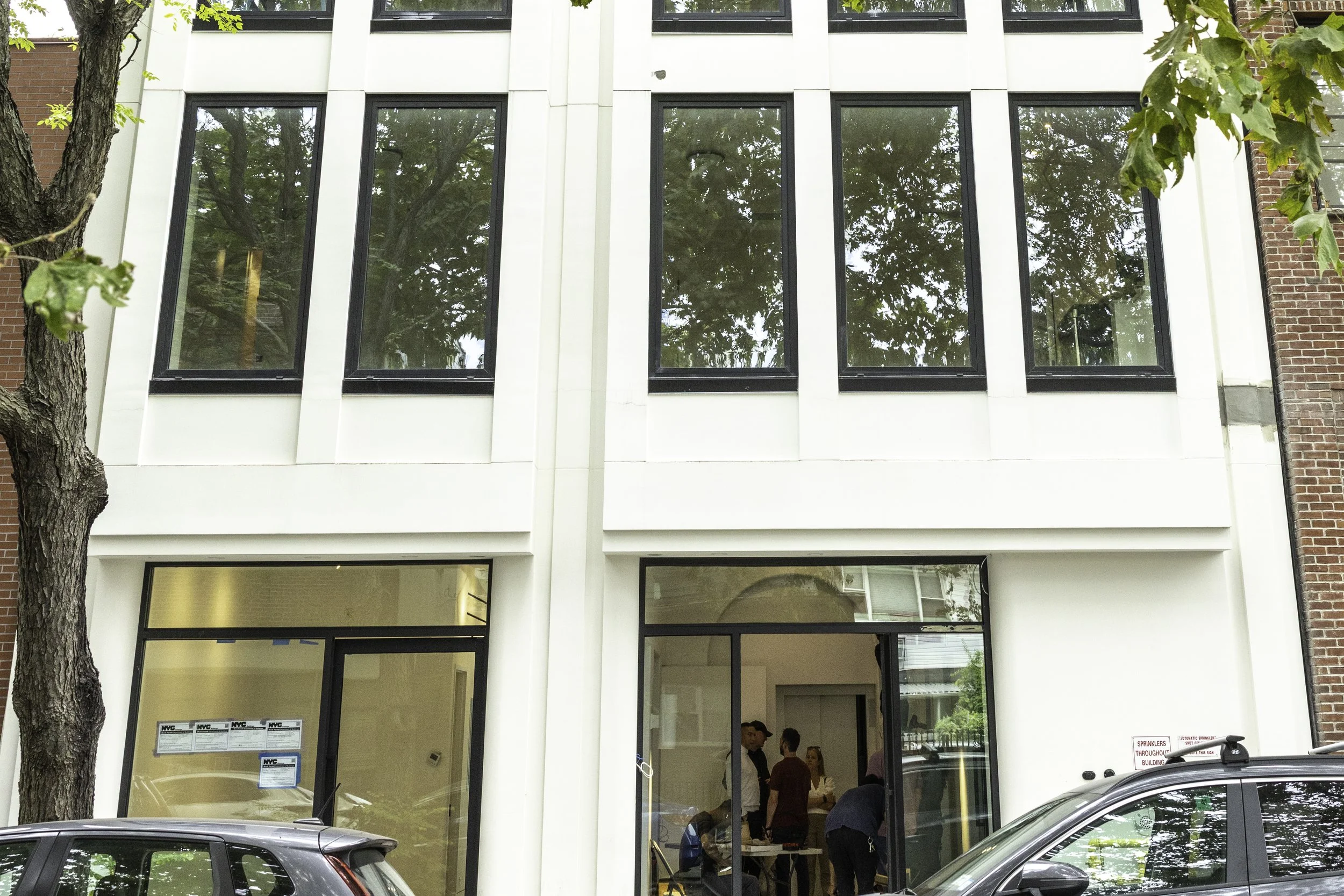 The exterior of Gather, our unique art gallery and private event venue in Brooklyn, NY.