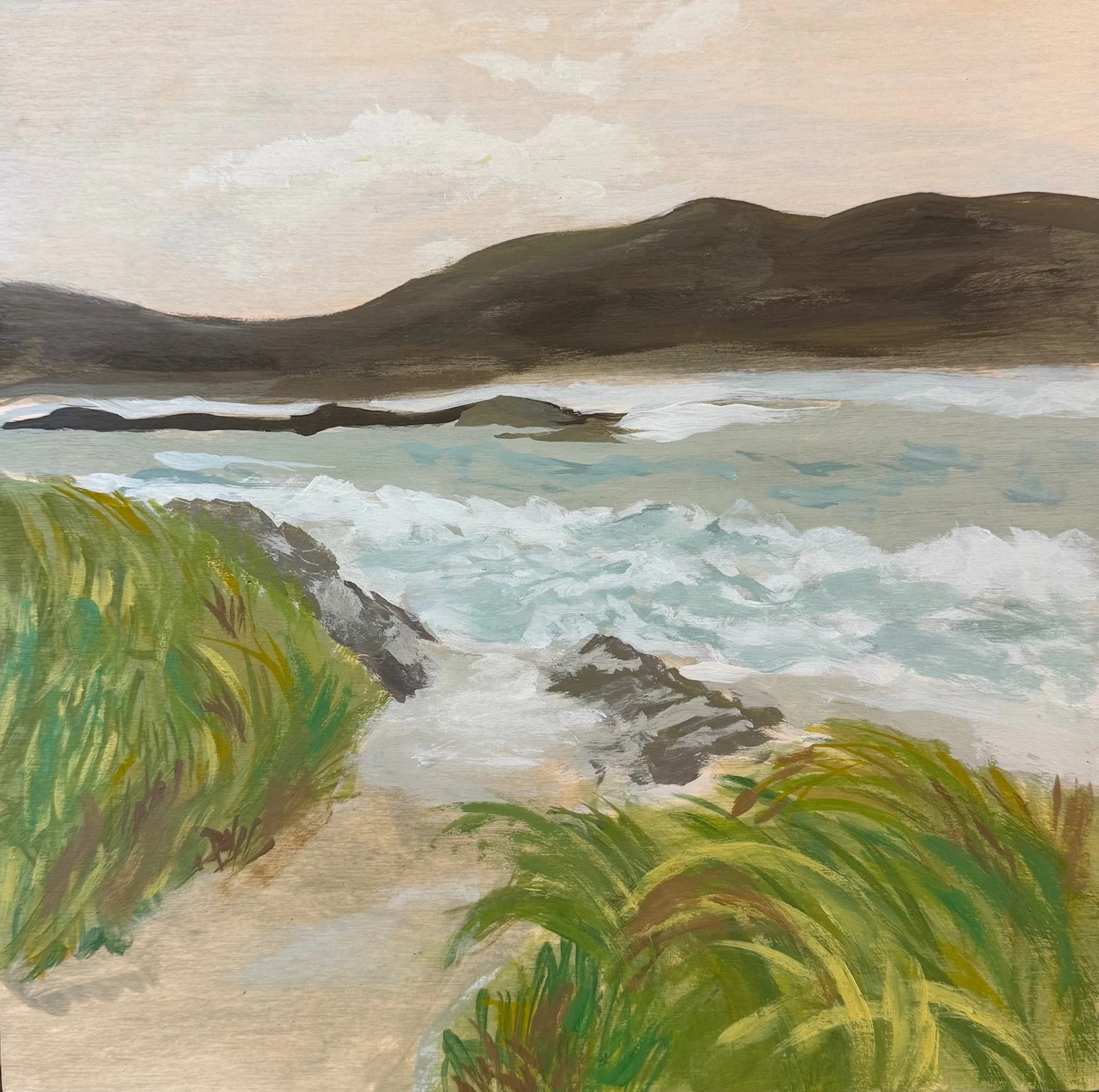 acrylic and gouache on wood panel
10 in x 10 in
$140