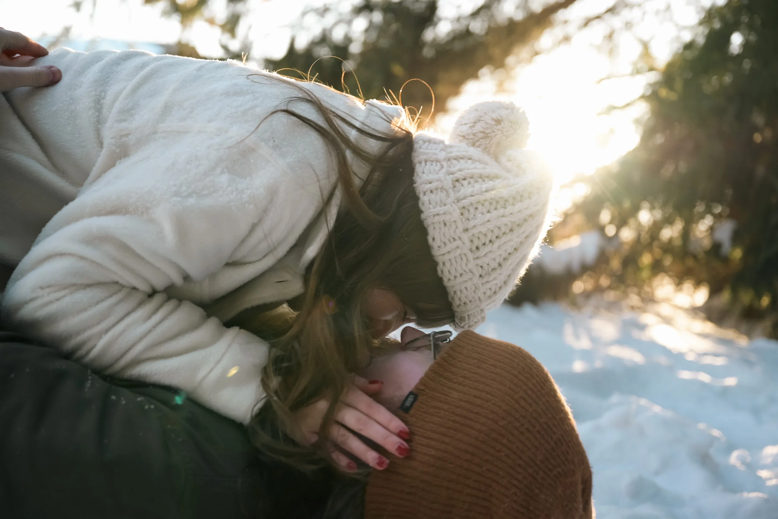 Snowy Engagement Session in Bargersville, Indiana | The Gosses