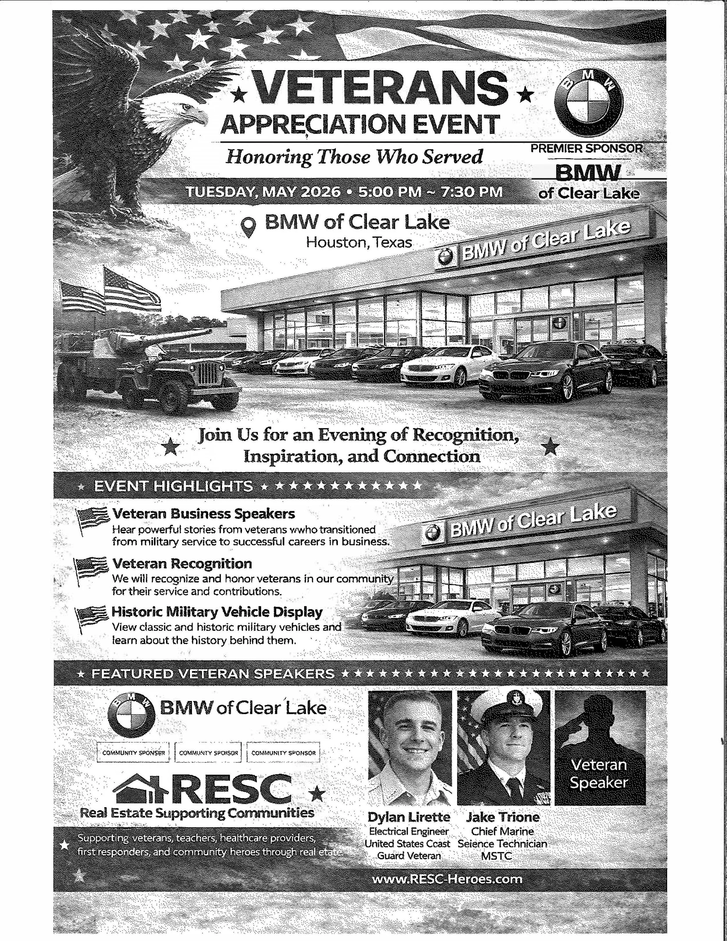 RESC Veterans Appreciation Event at BMW Clear Lake