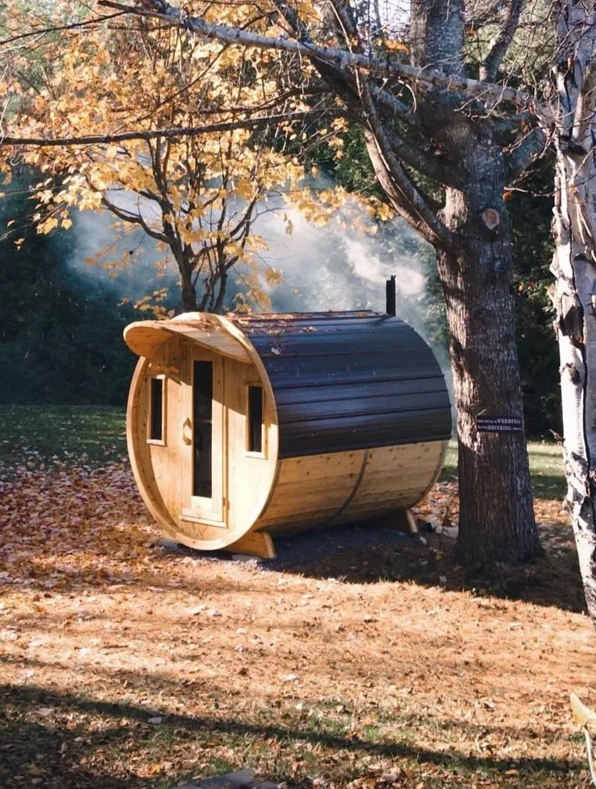 White Pine Barrel Sauna