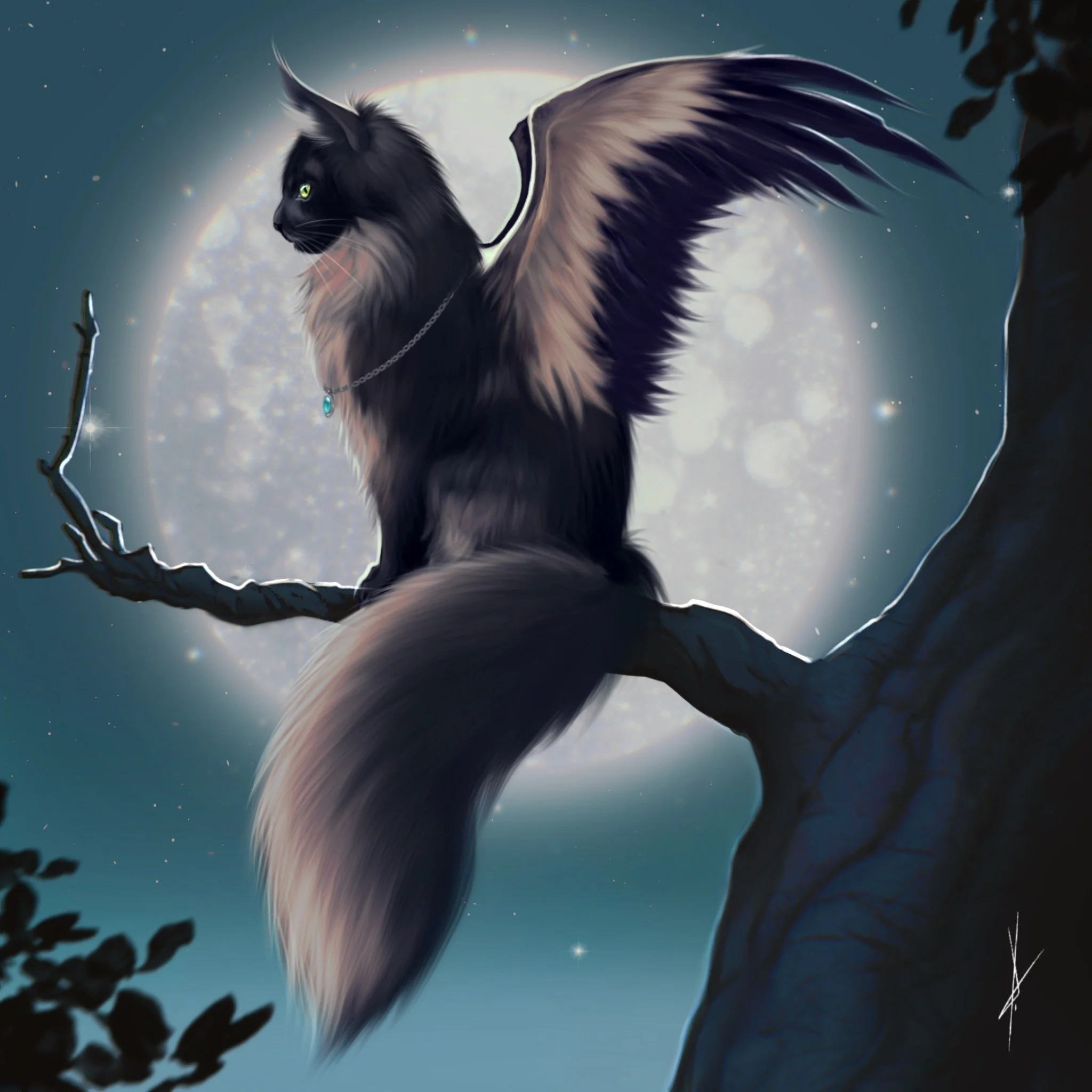 MOONLIT WHISKERS (THE GREAT HUNTER)
