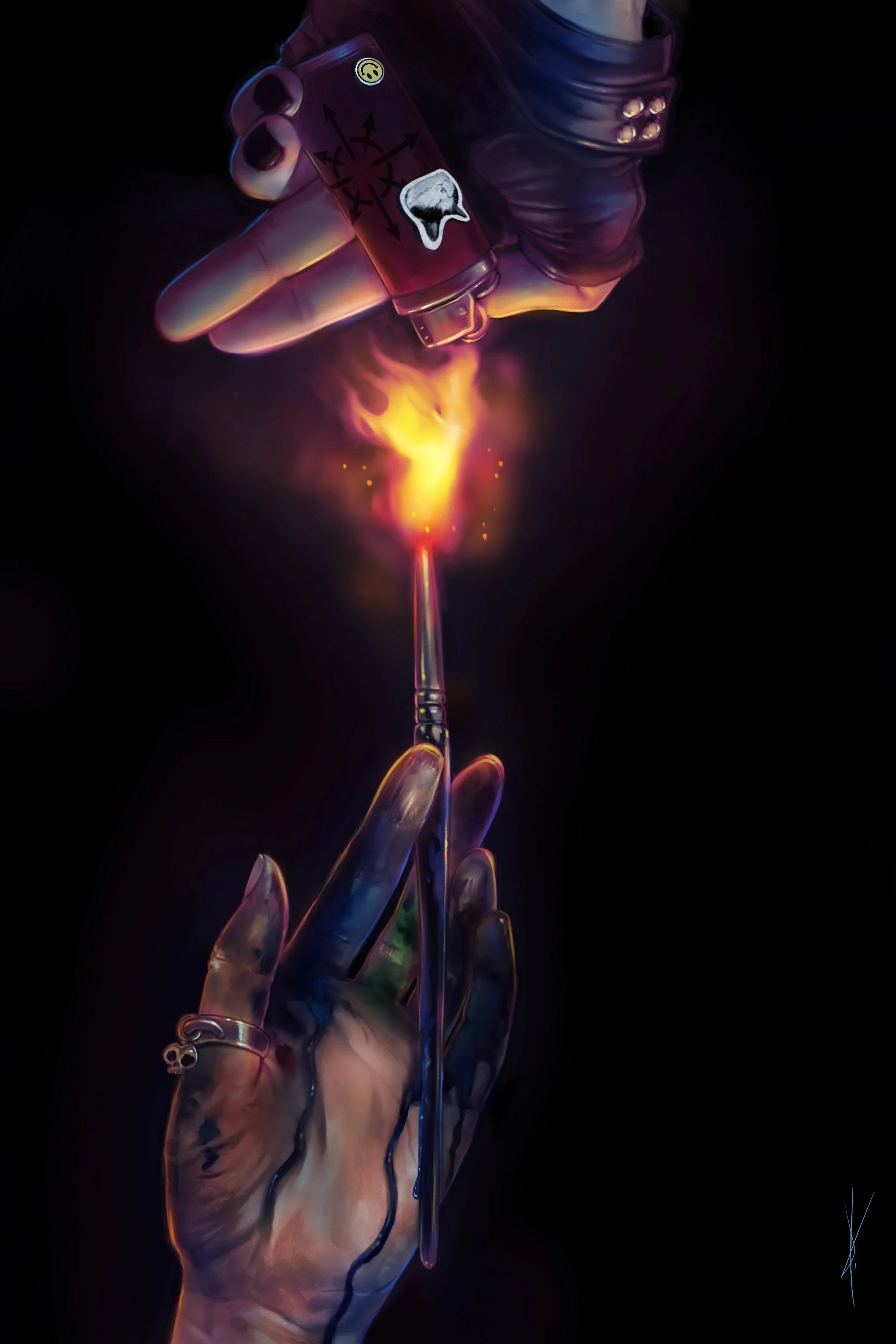 To Burn the Darkness Away Print