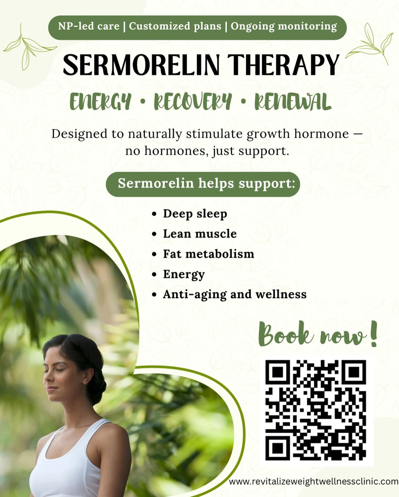What is Sermorelin?
Sermorelin is a growth hormone&ndash;releasing hormone (GHRH) analog that stimulates the pituitary gland to naturally increase pulsatile growth hormone (GH) secretion. This leads to a rise in IGF-1 levels in the liver, which suppo