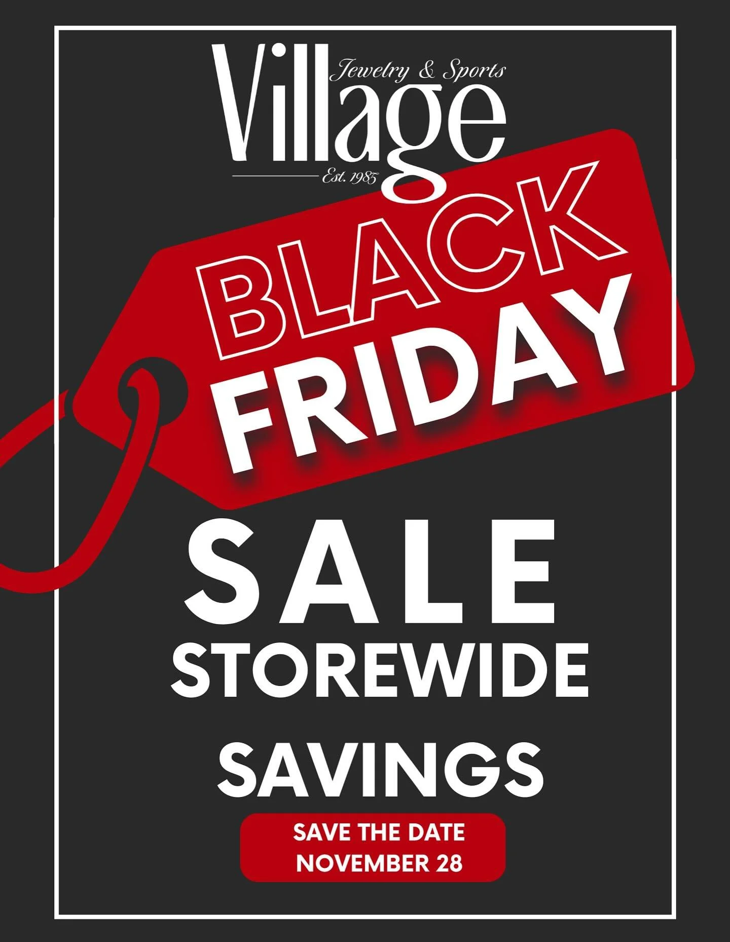 ONE WEEK AWAY!
Mark your calendar! 🗓️‼️🚨👀
Our BIGGEST Black Friday yet is happening November 28 &mdash; storewide savings + a FREE gift with purchase (while supplies last!)