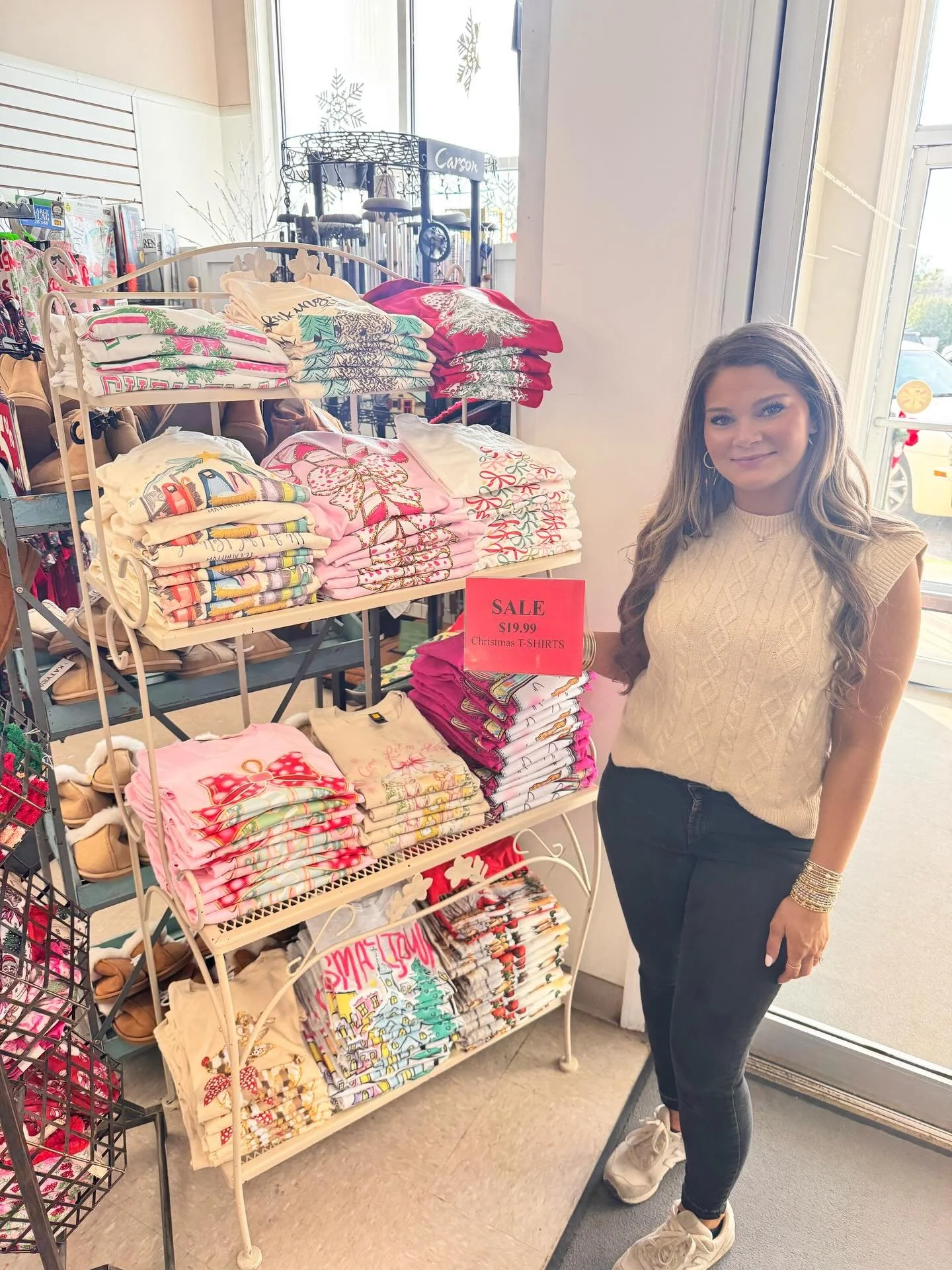 Small Business Saturday steal: Christmas tees just $19.99! 🎄 Come grab your favorites before they&rsquo;re gone!