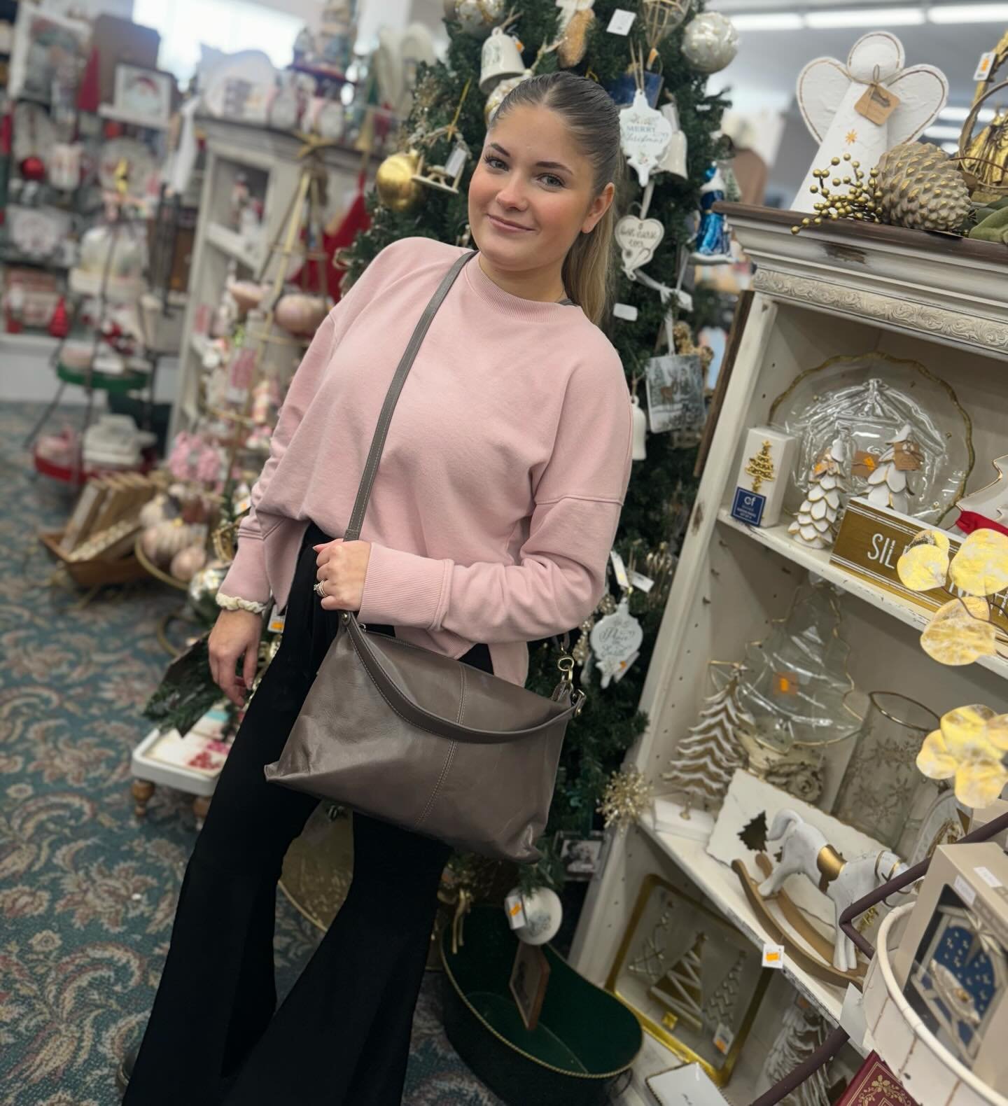 Give the gift of HOBO this holiday season!✨🎁🎄

Timeless leather, everyday function, and styles she&rsquo;ll love for years. 🤎🎄

Crossbodies, sling bags, wristlets &amp; more &mdash; in stock now at Village!