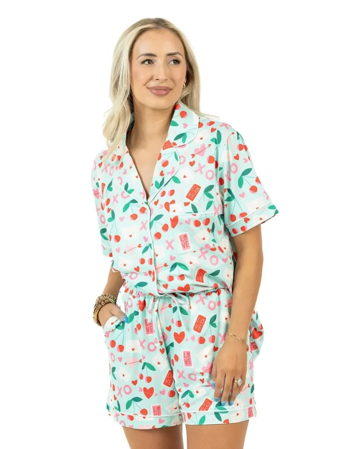 Sleep cute this Valentine&rsquo;s Day 💘
These adorable PJ sets are giving all the love!
💖 $49.99
💖 Small&ndash;XL
Perfect for Valentine&rsquo;s, Galentine&rsquo;s, or treating yourself!