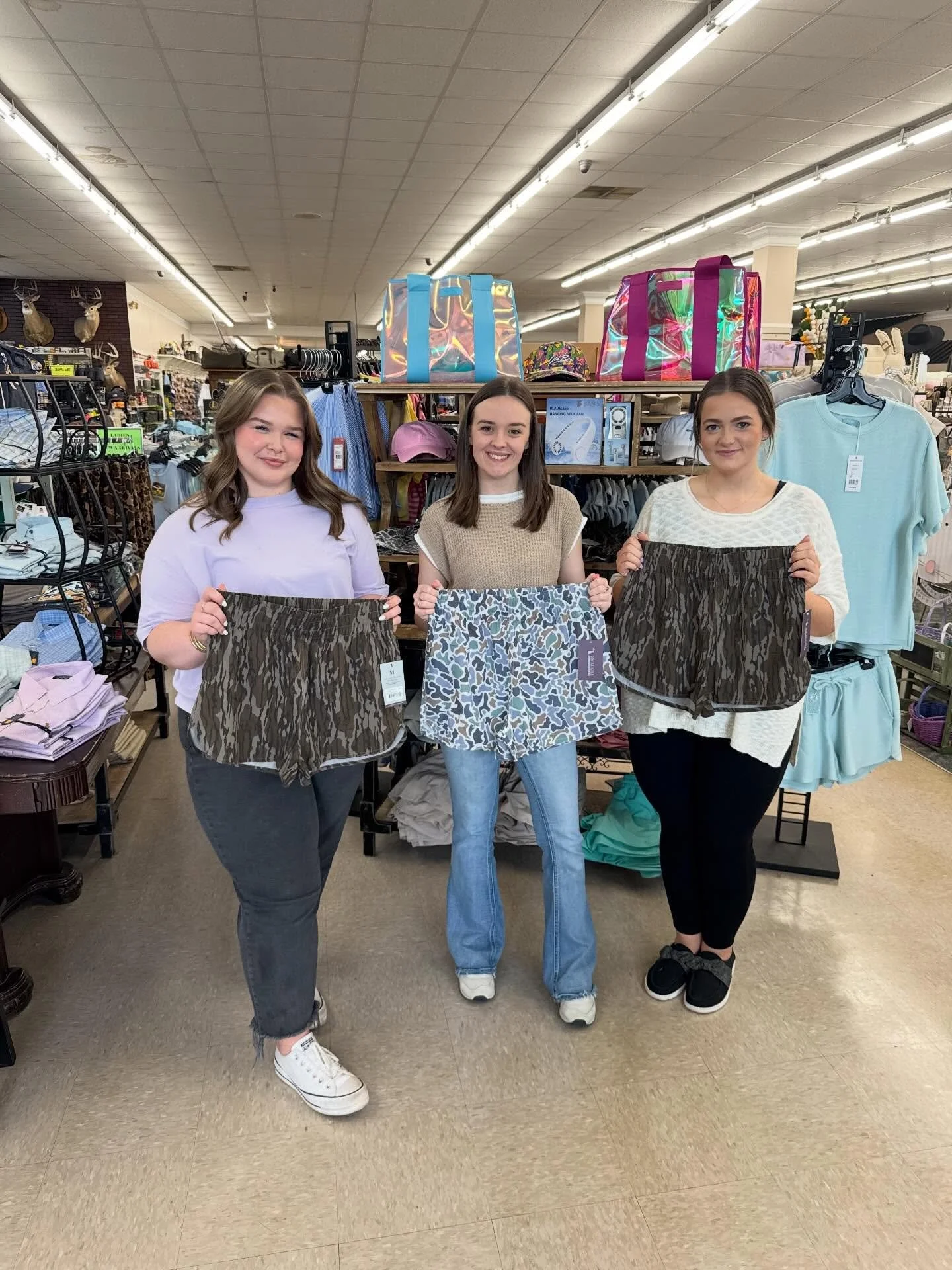 RESTOCK ALERT!!! 🔥
Local Girl Camo Shorts are BACK and they never last long around here!

Grab your favorite camo pattern before they&rsquo;re gone again 🦆

🚫 NO HOLDS
📞 Call to pay: 205-459-3348😍
