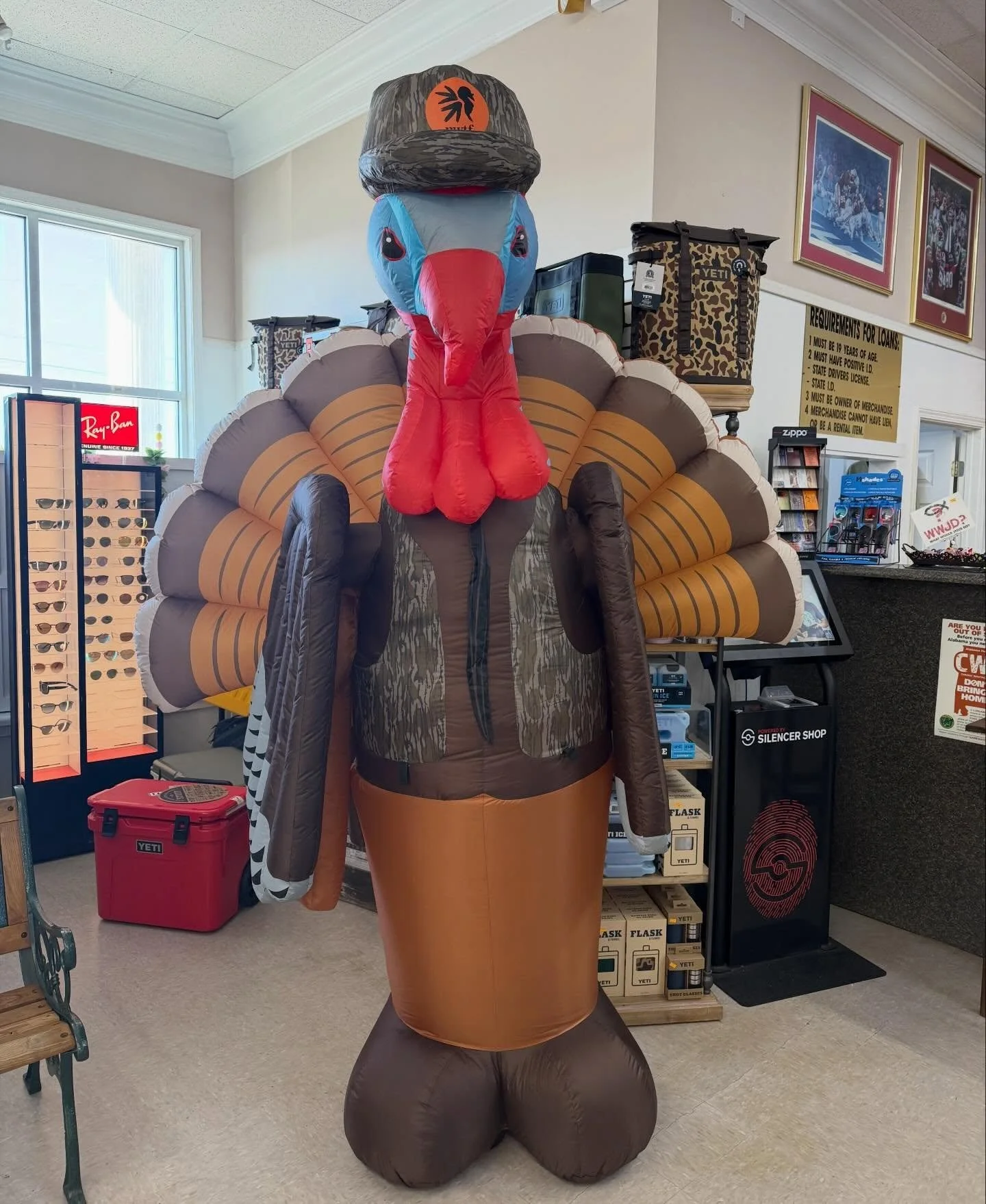 Tom showed up at Village and he&rsquo;s READY for opening weekend of Youth Season!!!!😎🔥🦃

Stop by and get geared up with everything you need before heading to the woods for Youth Season!

📍 Come see Tom!!🦃